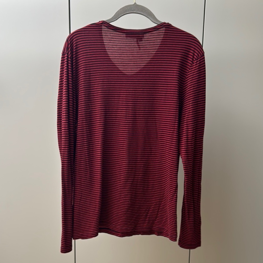 The Kooples KW14 Red and Black Striped Top - Picture 5 of 8